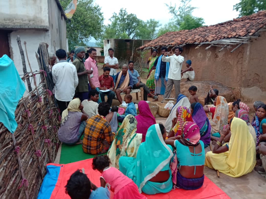 Seed Distribution Program at Malda village, Podi Block, Korba